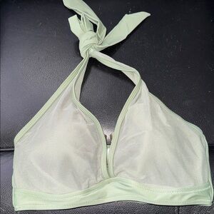 Halter Bikini Top medium stretch adjustable removalable padding NeW army green